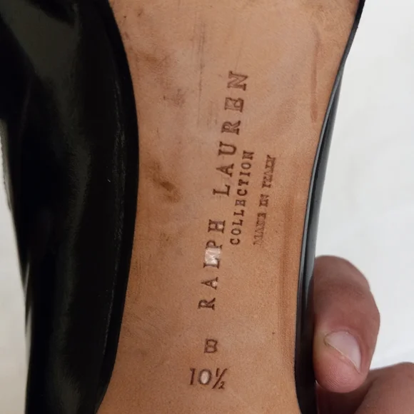 Ralph lauren purple label 2 tone patent mary jane size 10.5B